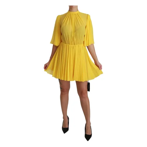 Pleated A-line Mini Dress - Dolce & Gabbana - Modalova