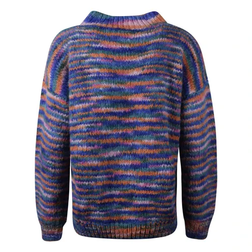 Striped Crew Neck Sweater - Frantic - Modalova