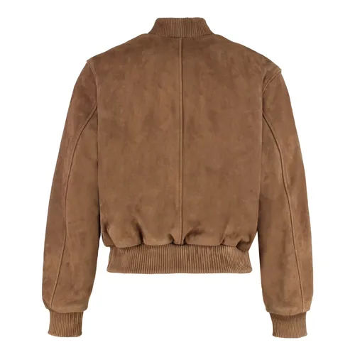Suede Bomber Jacket - Ami Paris - Modalova