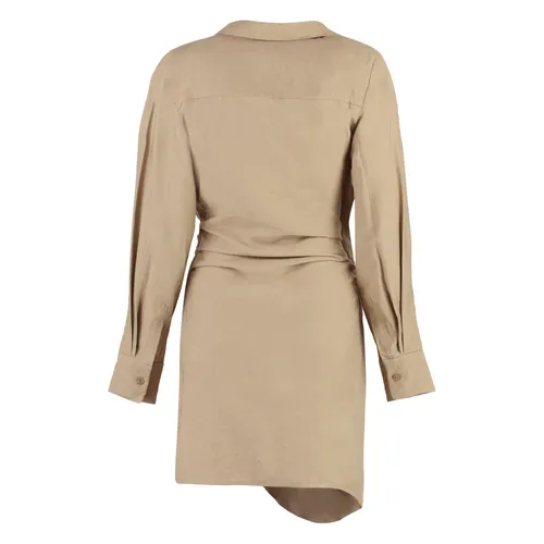 Draped Viscose Dress with Asymmetric Hem - Jacquemus - Modalova