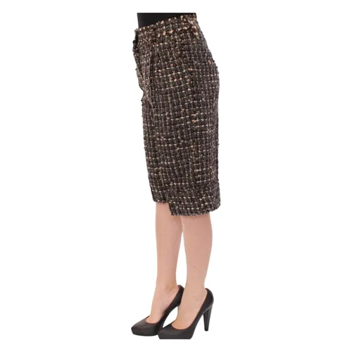 Elegant Wool Blend Shorts - Dolce & Gabbana - Modalova