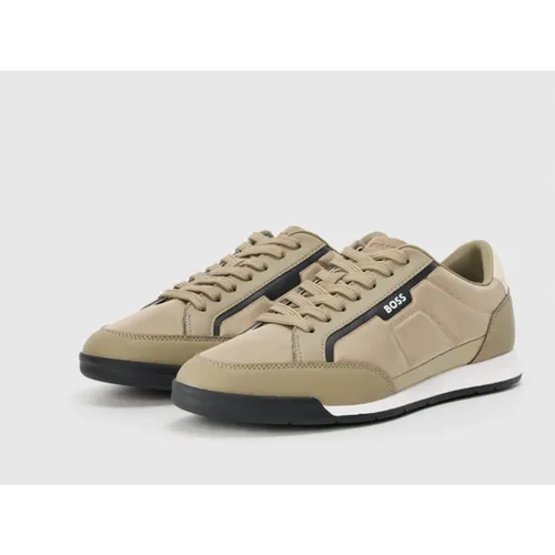 Modern Nylon Sneakers with Iconic Stripe - Hugo - Modalova
