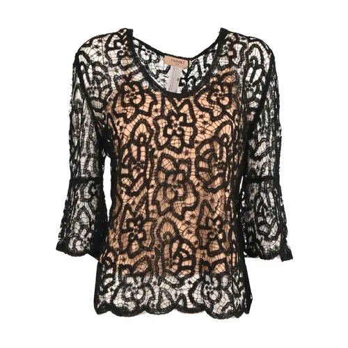 Lace Blouse with Wide Hem - Twinset - Modalova
