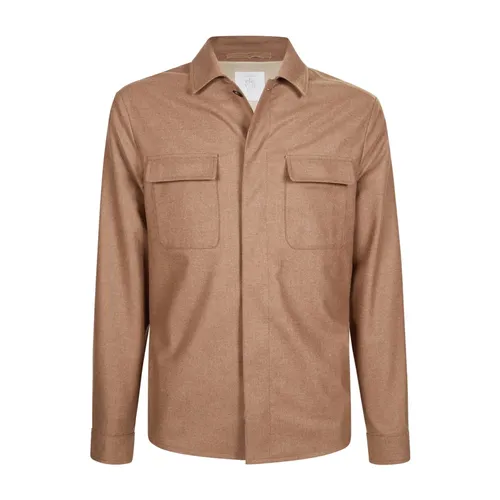 Wool Silk Cashmere Jacket Shirt - Eleventy - Modalova