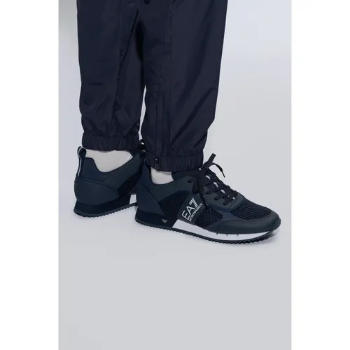 Sneakers with Logo - Emporio Armani EA7 - Modalova