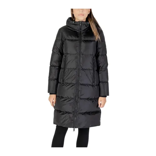 Black Hooded Zip-Up Jacket with Pockets - Armani Exchange - Modalova