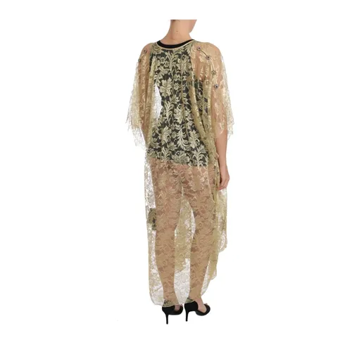 Floral Lace Kaftan Sundress Tunic Cape - Dolce & Gabbana - Modalova