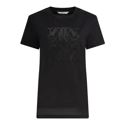 Black T-Shirt with MaxMarabesque Pattern - Max Mara - Modalova