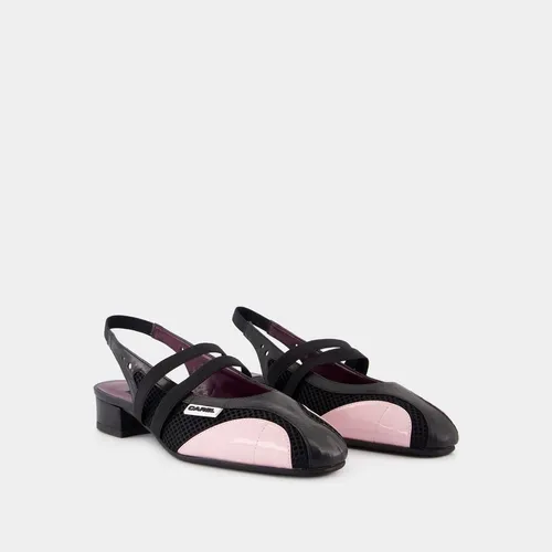 Black Leather Slingback Pumps - Carel - Modalova