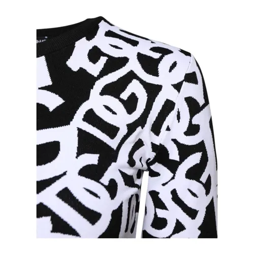 Iconic Logo Print Pullover Sweater - Dolce & Gabbana - Modalova