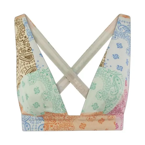 Patchwork Bandana Print Bikini Top - MC2 Saint Barth - Modalova