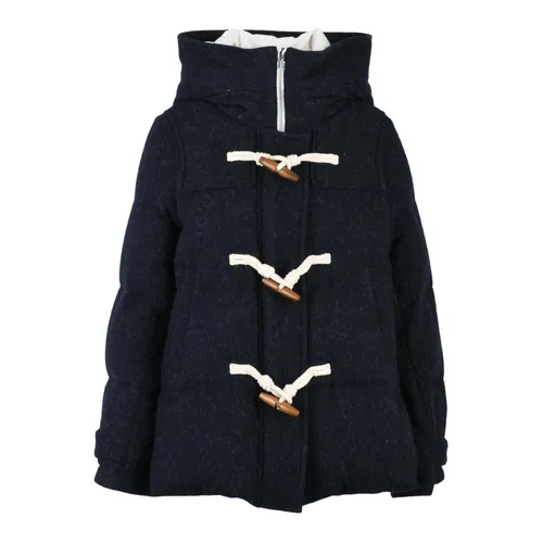 Wool Jacket with Feather Lining - Montecore - Modalova