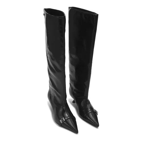 Eyelets Slouchy High Shaft Boot - Ganni - Modalova