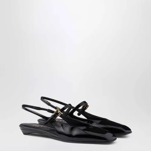 Patent Leather Slingback Ballerinas - Prada - Modalova