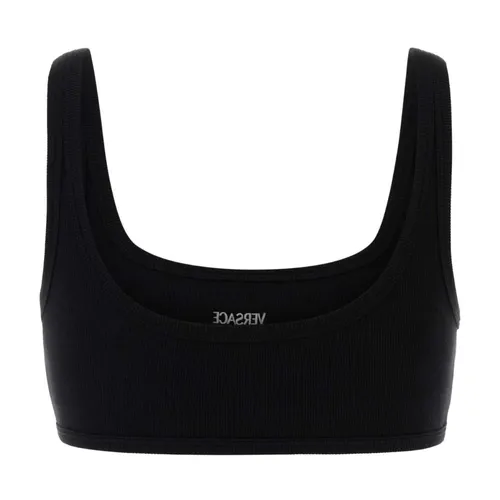 Cotton Ribbed Bralette - Versace - Modalova