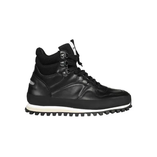 Leather Lace-Up Boots - Spalwart - Modalova