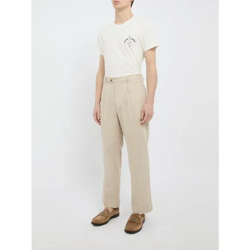 Beige Trousers for Men - Amaránto - Modalova