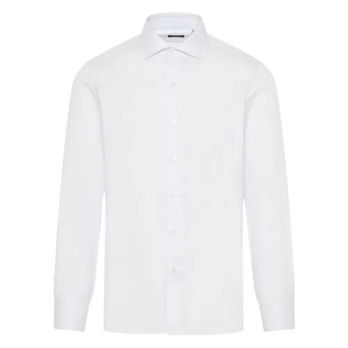 Striped Cotton Shirt Made in Italy - Finamore - Modalova