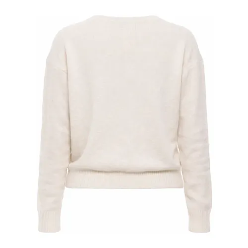 Milk V-Neck Alpaca Blend Sweater - Transit - Modalova