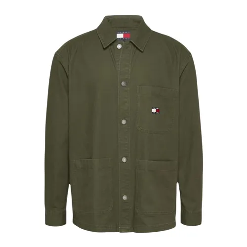 Badge Overshirt - Tommy Jeans - Modalova