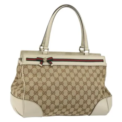 Pre-owned Canvas Handbag - Gucci Vintage - Modalova