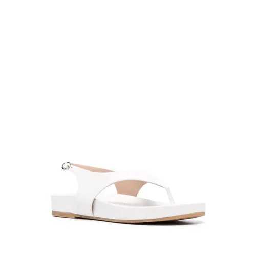 White Leather Thong Sandal - Stuart Weitzman - Modalova