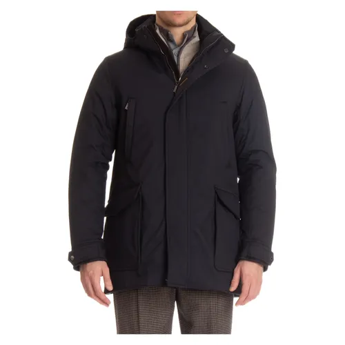 Blue Waterproof Down Coat - Moorer - Modalova