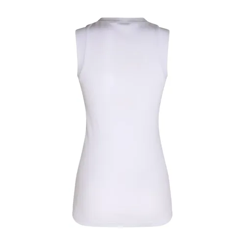 White Tank Top with Monili Detailing - Brunello Cucinelli - Modalova