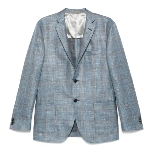Luxury Wool Silk Linen Jacket - Corneliani - Modalova