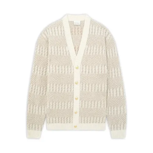 Bicolor Twisted Cardigan - Drole de Monsieur - Modalova