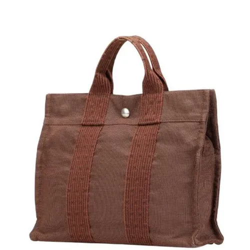 Pre-owned Canvas Tote Bag - Hermès Vintage - Modalova