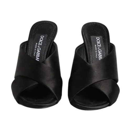 Baroque High Heel Satin Sandals - Dolce & Gabbana - Modalova