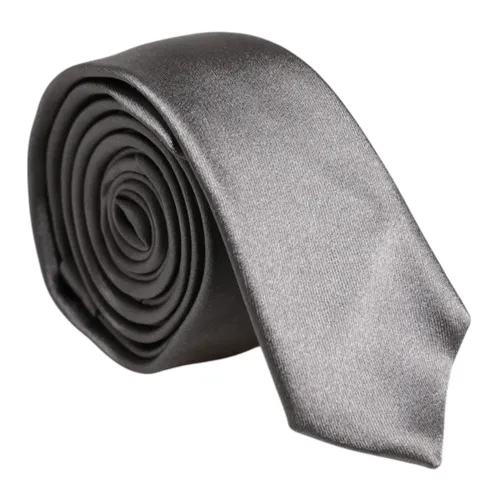 Corbata Ajustable de Seda Metálica - Dolce & Gabbana - Modalova