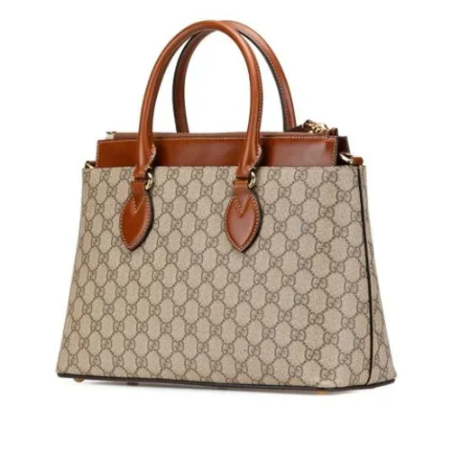 Pre-owned Vintage Leather Handbag - Gucci Vintage - Modalova