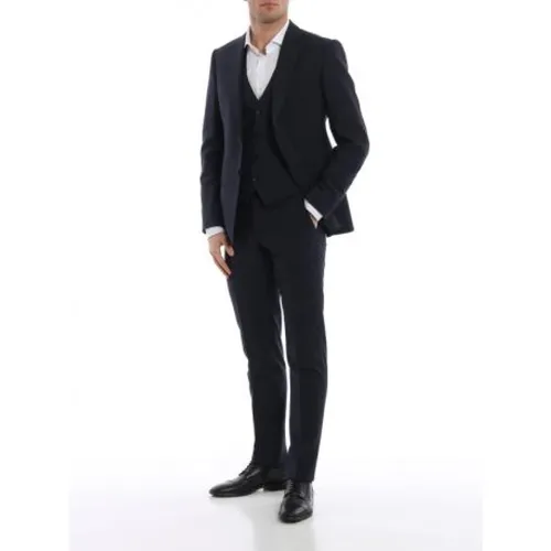 Single-Breasted Wool Suit - Emporio Armani - Modalova