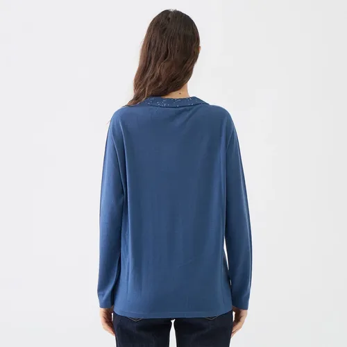 Wool Sequin Crew Neck Sweater - Le Tricot Perugia - Modalova