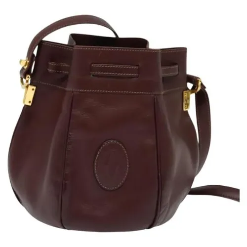 Pre-owned Leather Shoulder Bag - Cartier Vintage - Modalova
