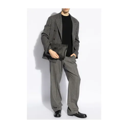 Black Wool Sweater with Pegaso Motif - Etro - Modalova
