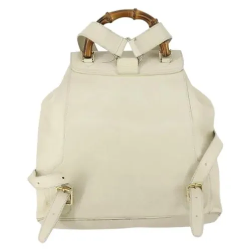 Pre-owned Leather Backpack - Gucci Vintage - Modalova