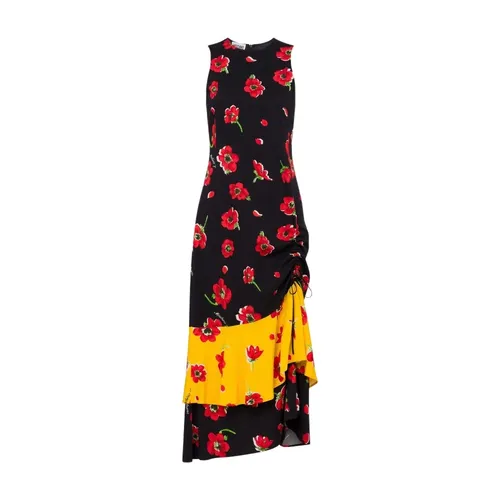 Printed Midi Dress - Moschino - Modalova