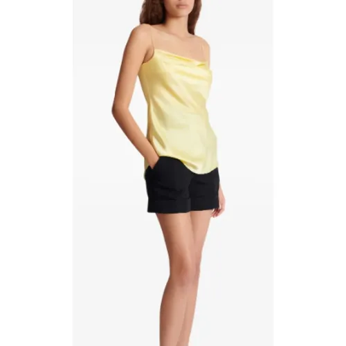 Silk Satin Top with Thin Straps - Balmain - Modalova