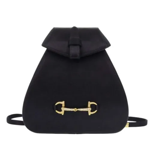 Pre-owned Satin Backpack - Gucci Vintage - Modalova