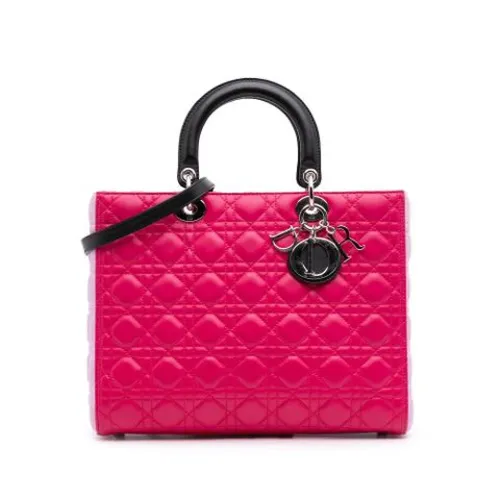 Pre-owned Vintage Leather Handbag - Dior Vintage - Modalova