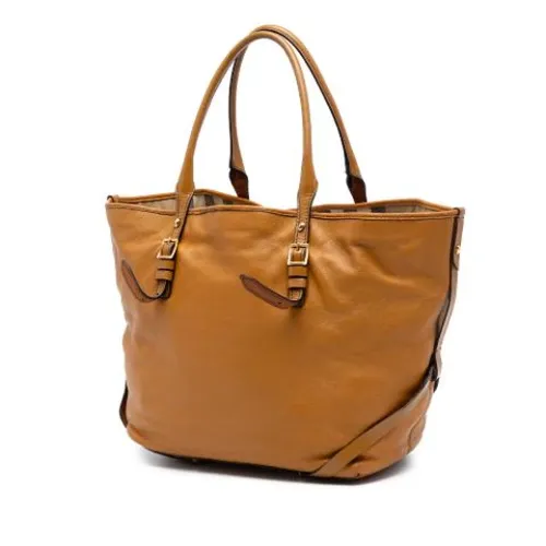 Pre-owned Leather Tote - Burberry Vintage - Modalova