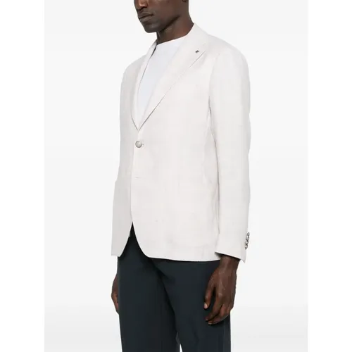 Linen/Wool Jacket - Tagliatore - Modalova