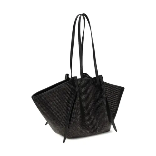 Large Mochi Raffia Tote Bag - Yuzefi - Modalova