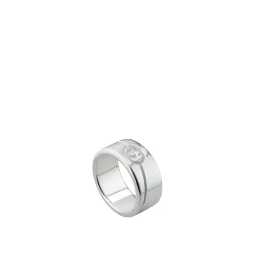 Silver Interlocking Ring - Gucci - Modalova