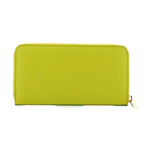 Yellow Eco-Leather Zip Around Wallet - Fracomina - Modalova