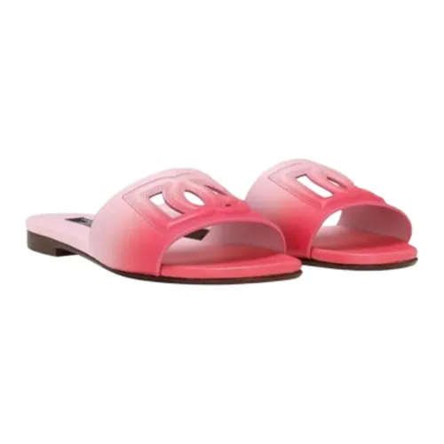 Pink Leather Kids Sandals - Dolce & Gabbana - Modalova