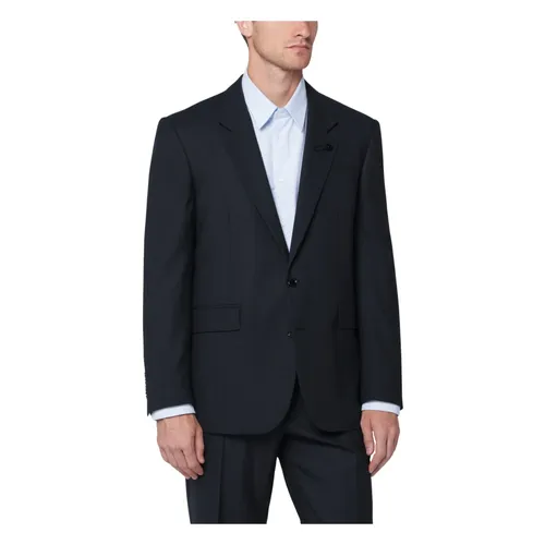 Blue Wool Blend Jacket - Lardini - Modalova